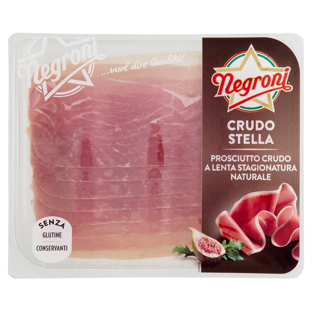 Negroni Crudo Stella Prosciutto Crudo a Lenta Stagionatura Naturale 90 g